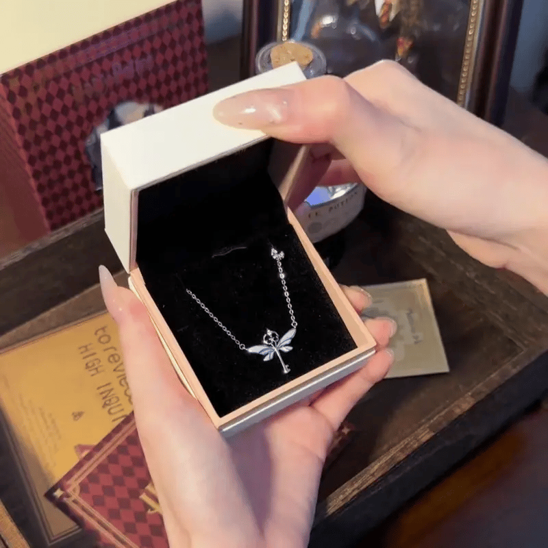 Glow-in-the-dark Butterfly Key Necklace