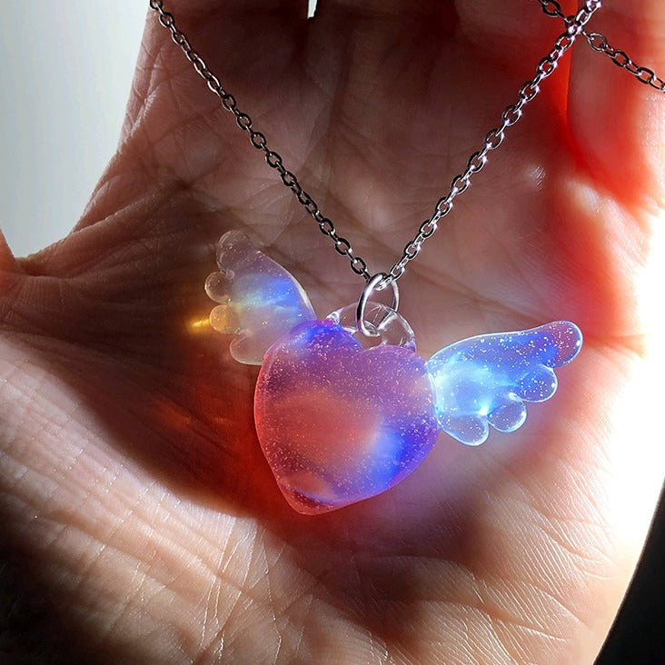 Forged Angel Heart Necklace