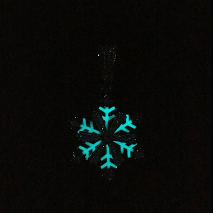 Luminous Spinning Snowflake Necklace