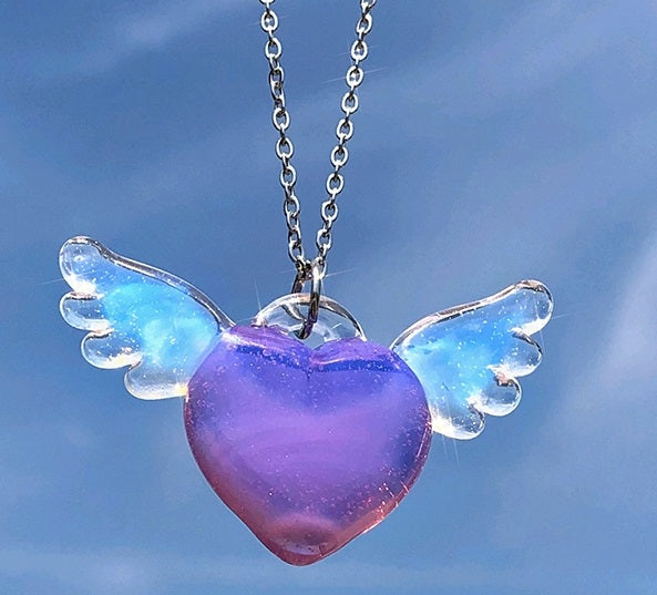 Forged Angel Heart Necklace