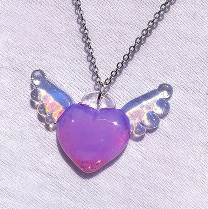 Forged Angel Heart Necklace