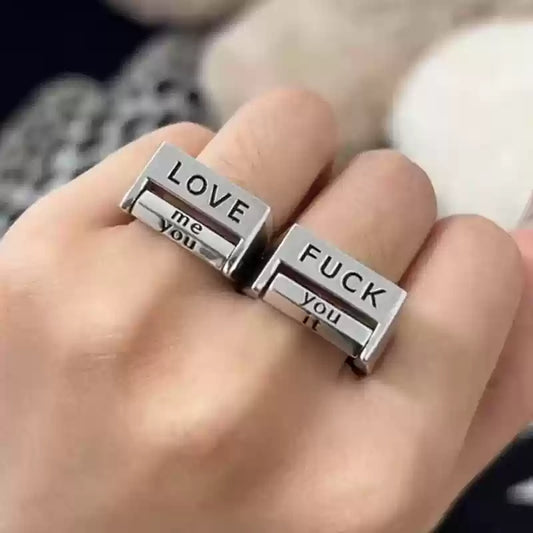 Rotatable F*ck Love Ring