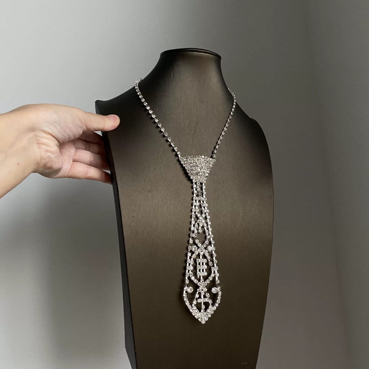 Glimmerrs Short Tie Necklace