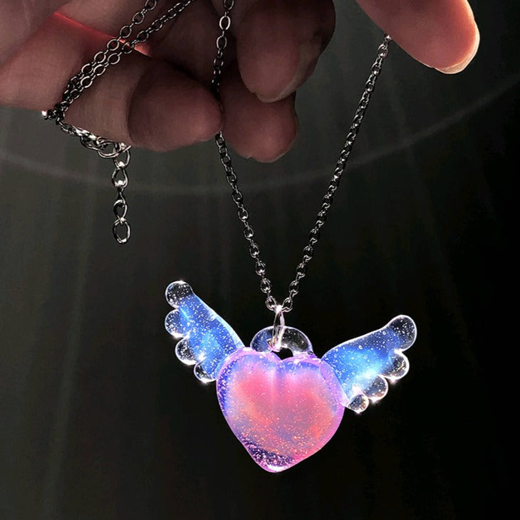 Forged Angel Heart Necklace