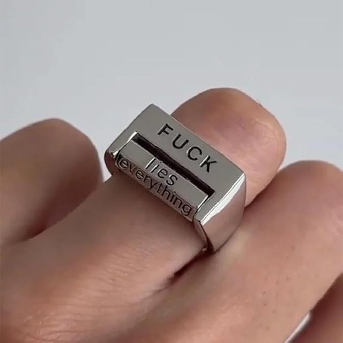 Rotatable F*ck Love Ring