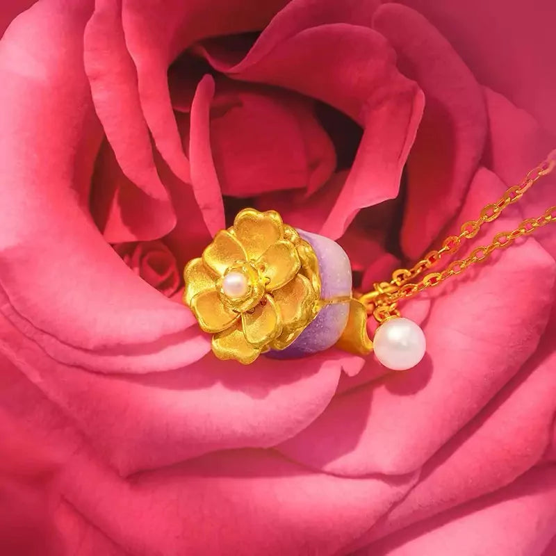 Glimmerrs™ Blooming Rose Necklace - Carry Magic Wherever You Go!