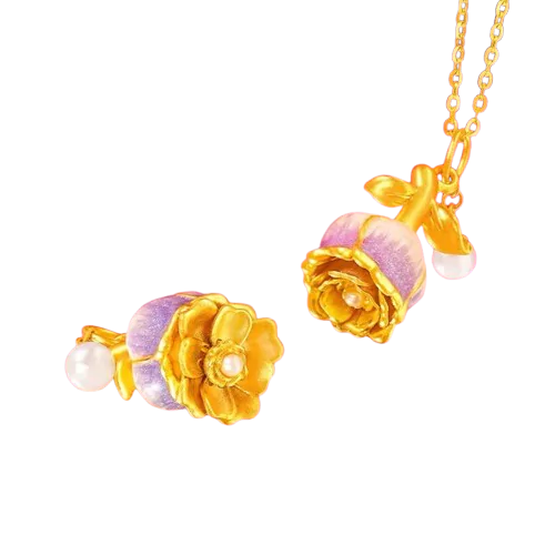 Glimmerrs™ Blooming Rose Necklace - Carry Magic Wherever You Go!